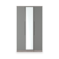 Henshaw Grey Oak Tall Triple Wardrobe from Roseland Furniture