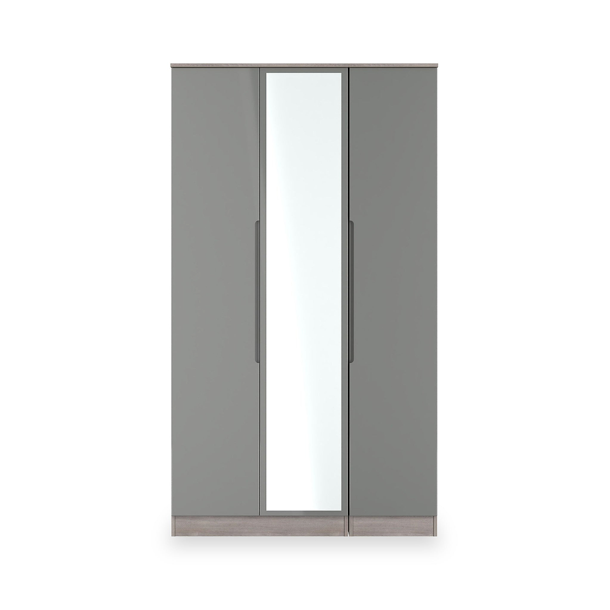 Henshaw Grey Oak Tall Triple Wardrobe from Roseland Furniture