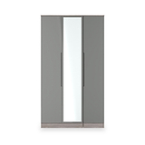 Henshaw Grey Oak Tall Triple Wardrobe from Roseland Furniture