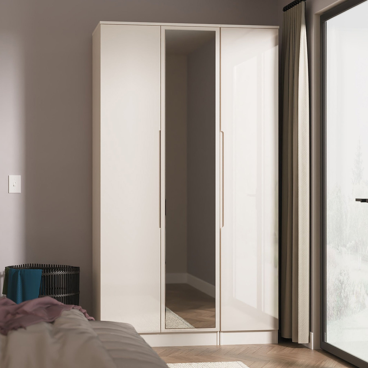 Henshaw Cashmere Tall Triple Wardrobe from Roseland Furniture