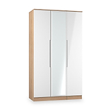 Henshaw Tall Triple Wardrobe White Oak from Roseland Furniture