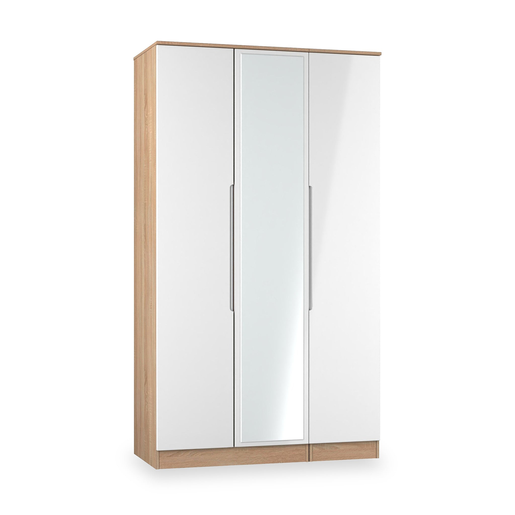 Henshaw Tall Triple Wardrobe White Oak from Roseland Furniture