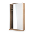 Henshaw Tall Triple Wardrobe White Oak from Roseland Furniture