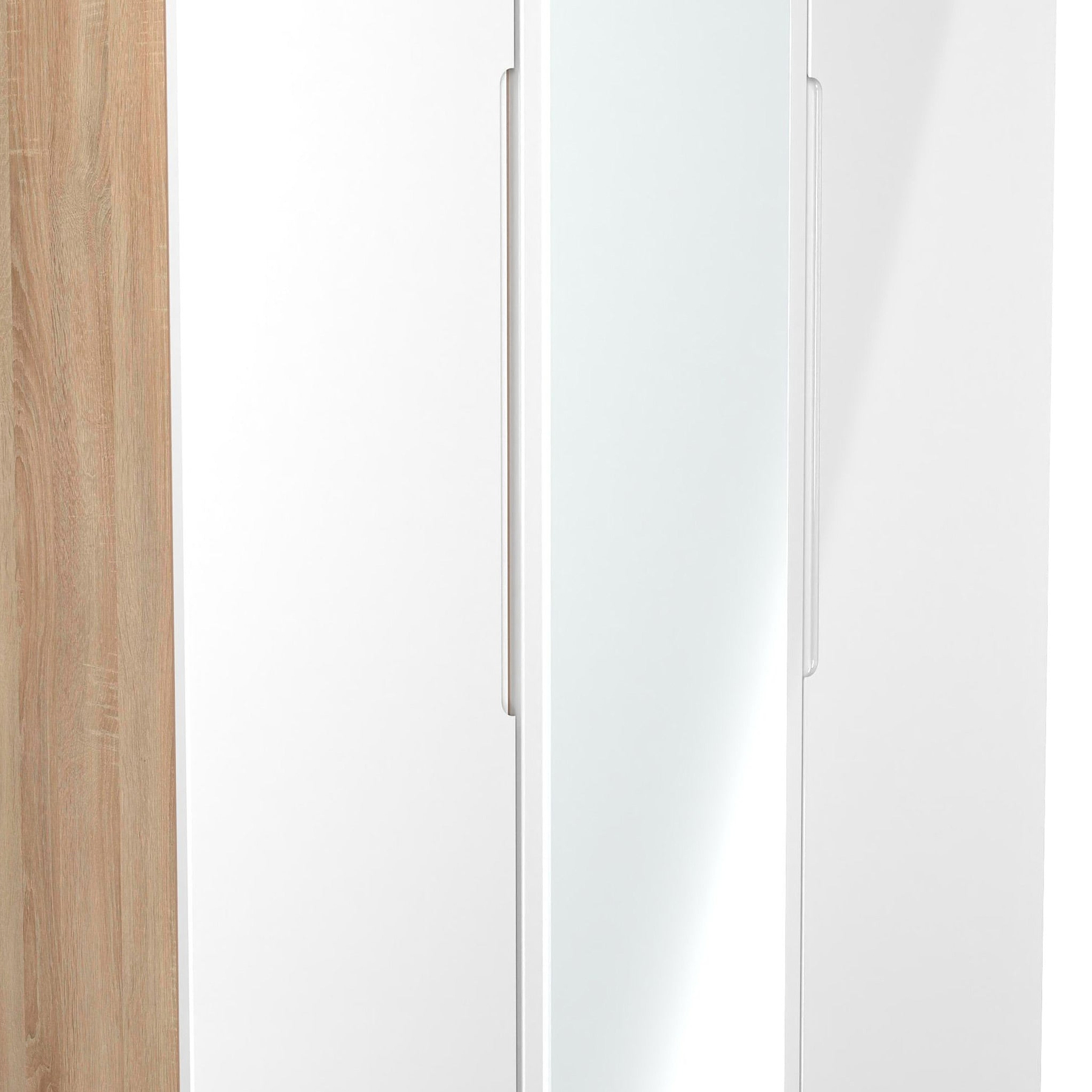Henshaw Tall Triple Wardrobe White Oak from Roseland Furniture