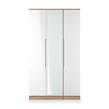 Henshaw Tall Triple Wardrobe White Oak from Roseland Furniture