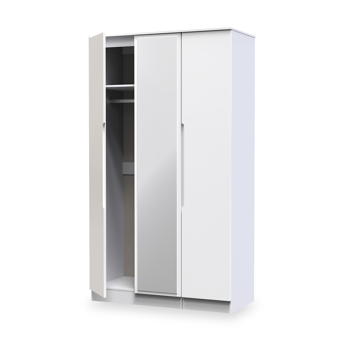 Henshaw Tall Triple Wardrobe White from Roseland Furniture
