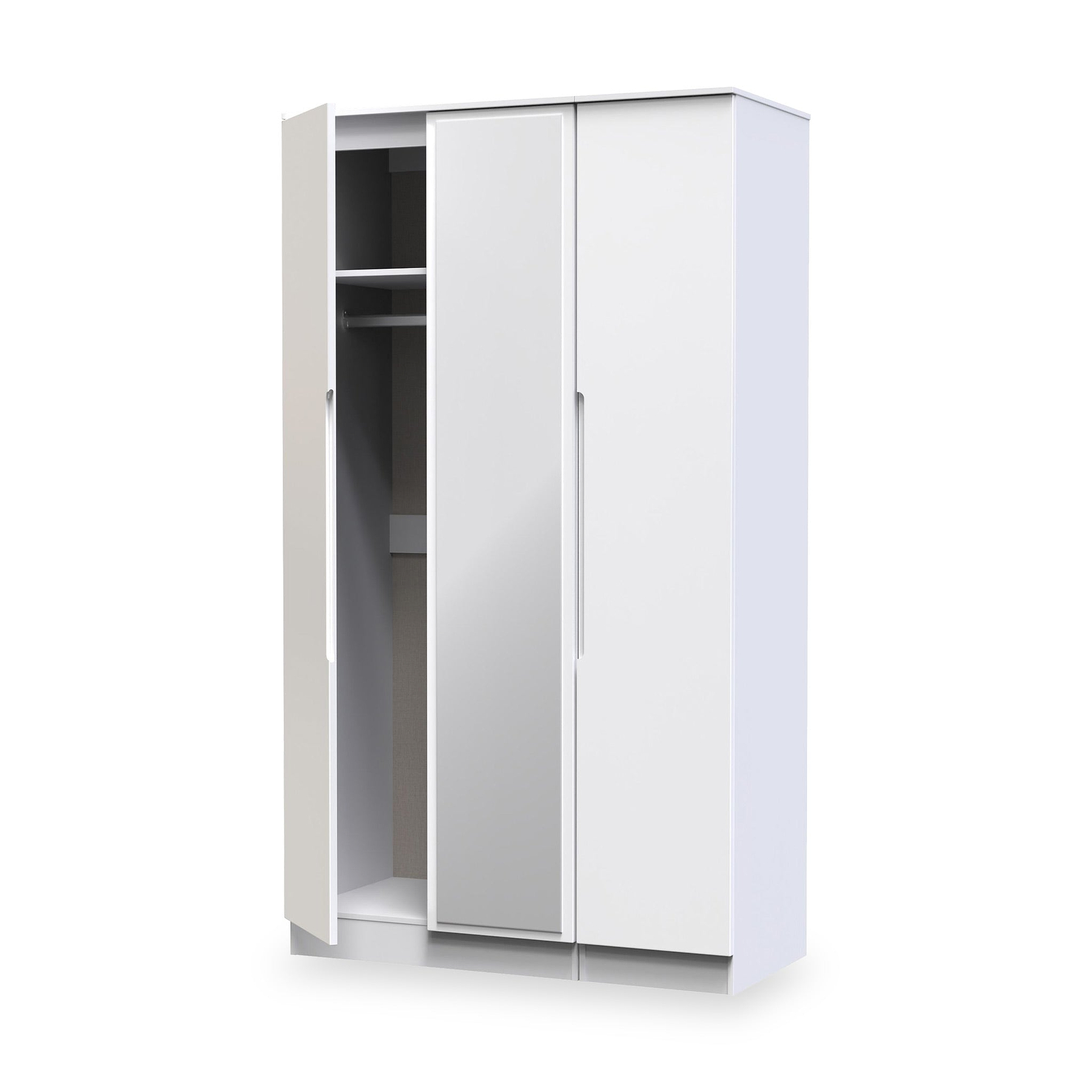 Henshaw Tall Triple Wardrobe White from Roseland Furniture
