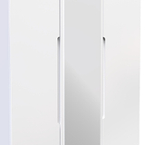 Henshaw Tall Triple Wardrobe White from Roseland Furniture