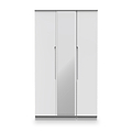 Henshaw Tall Triple Wardrobe White from Roseland Furniture
