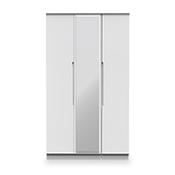 Henshaw Tall Triple Wardrobe White from Roseland Furniture