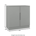 Henshaw 2 Door Small Sideboard Dusk Grey from Roseland Furniture