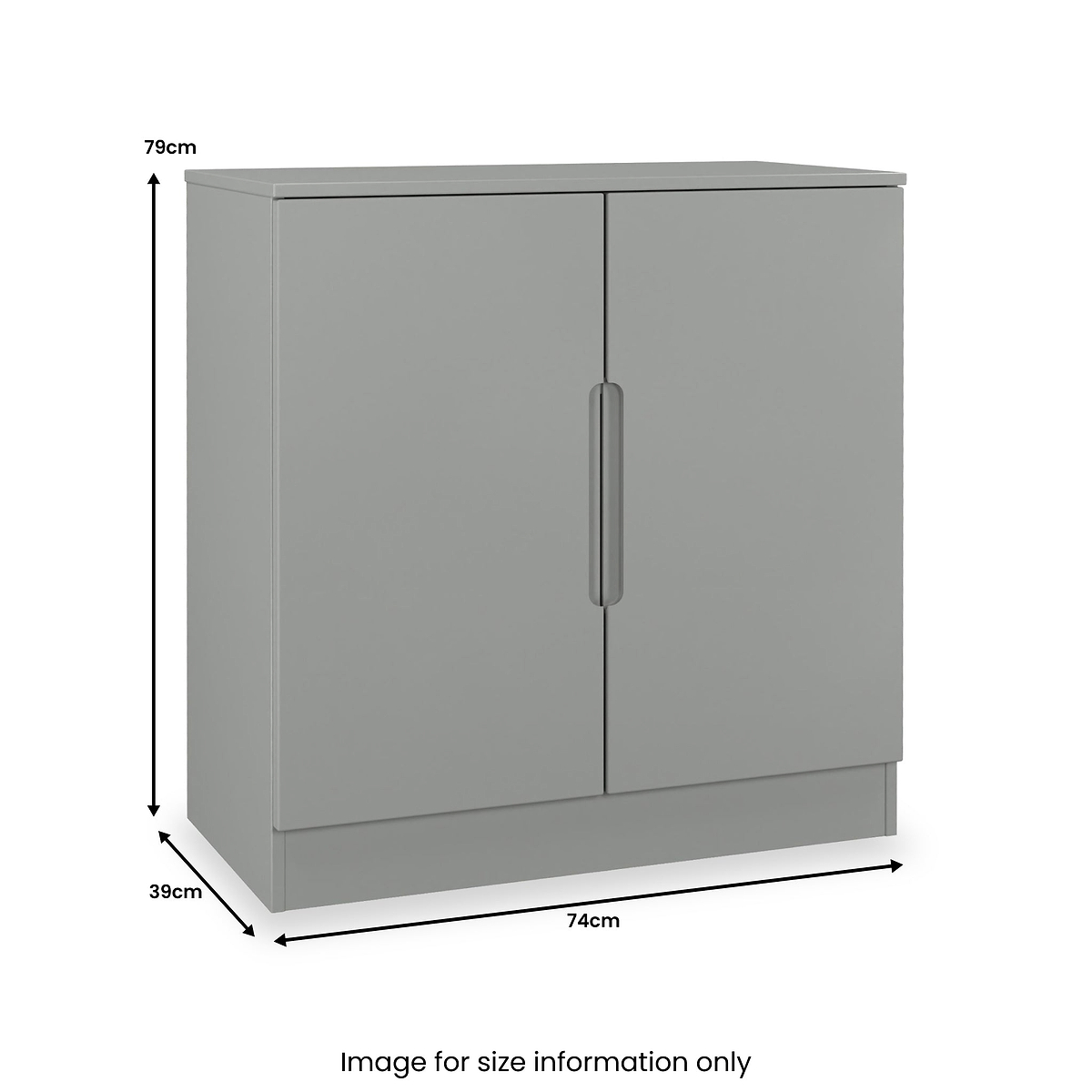Henshaw 2 Door Small Sideboard Dusk Grey from Roseland Furniture