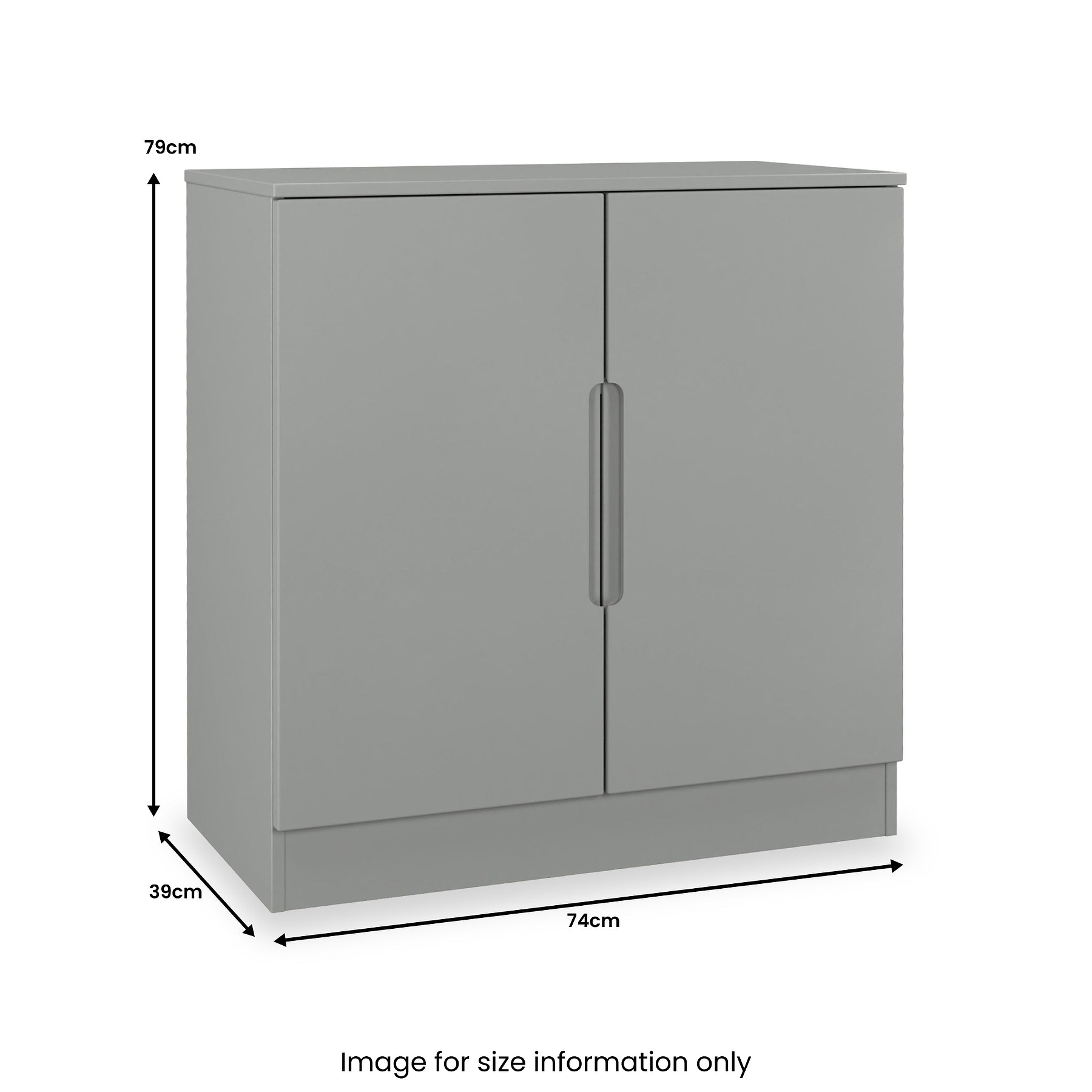 Henshaw 2 Door Small Sideboard Dusk Grey from Roseland Furniture