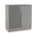Henshaw Grey Oak 2 Door Small Sideboard from Roseland Furniture