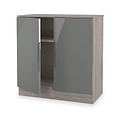Henshaw Grey Oak 2 Door Small Sideboard from Roseland Furniture