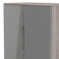 Henshaw Grey Oak 2 Door Small Sideboard from Roseland Furniture