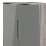 Henshaw Grey Oak 2 Door Small Sideboard from Roseland Furniture