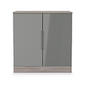 Henshaw Grey Oak 2 Door Small Sideboard from Roseland Furniture