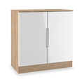 Henshaw 2 Door Small Sideboard White Oak from Roseland Furniture