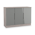 Henshaw Grey Oak 3 Door Large Sideboard from Roseland Furniture