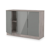 Henshaw Grey Oak 3 Door Large Sideboard from Roseland Furniture