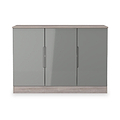 Henshaw Grey Oak 3 Door Large Sideboard from Roseland Furniture