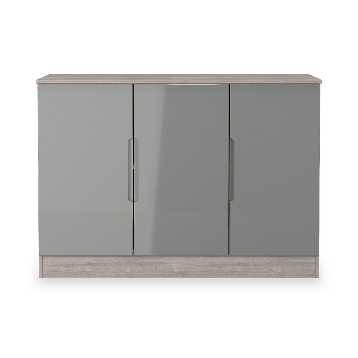 Henshaw Grey Oak 3 Door Large Sideboard from Roseland Furniture