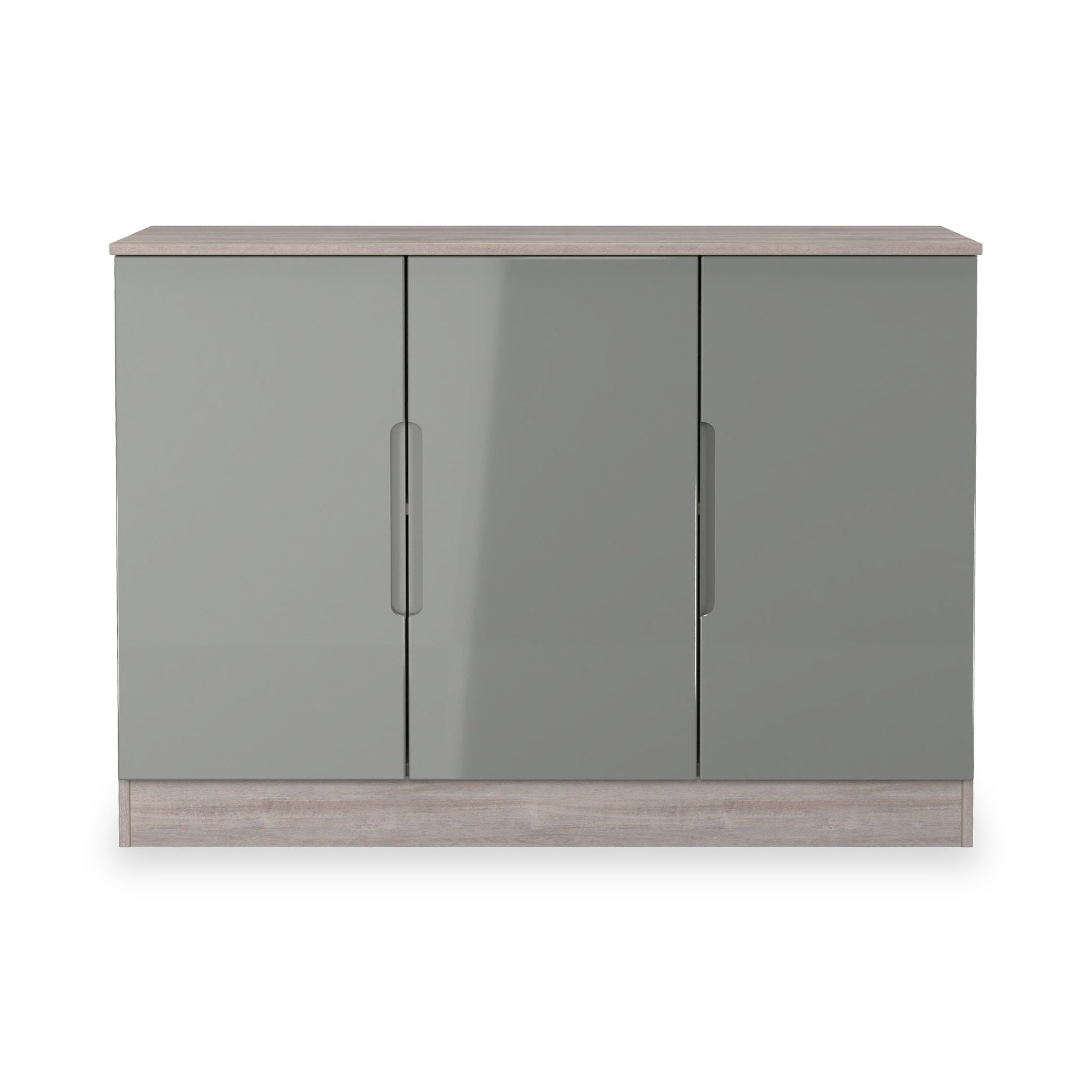 Henshaw Grey Oak 3 Door Large Sideboard from Roseland Furniture