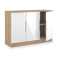 Henshaw 3 Door Large Sideboard White Oak from Roseland Furniture