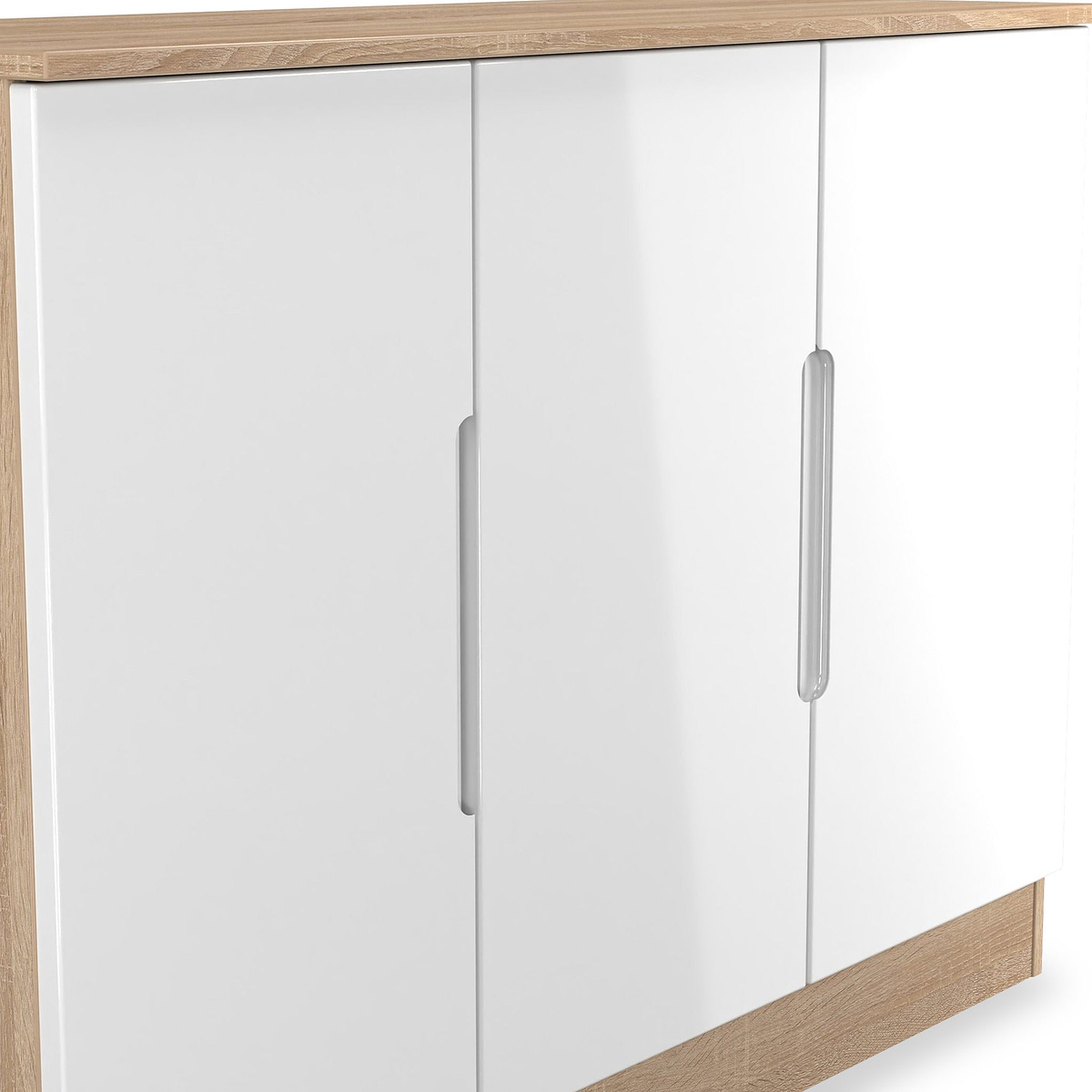 Henshaw 3 Door Large Sideboard White Oak from Roseland Furniture