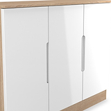 Henshaw 3 Door Large Sideboard White Oak from Roseland Furniture