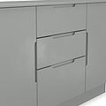 Henshaw 3 Drawer XL Sideboard Dusk Grey from Roseland Furniture