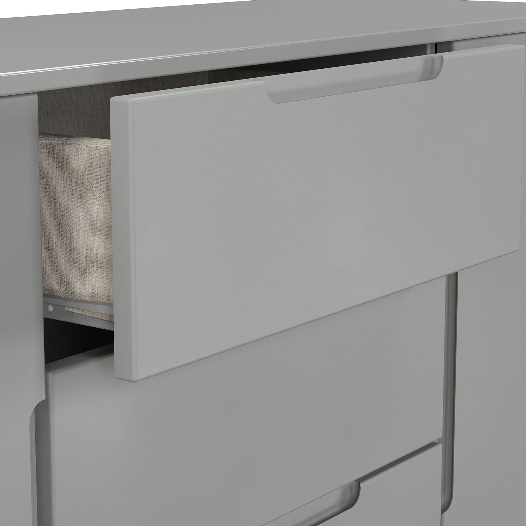 Henshaw 3 Drawer XL Sideboard Dusk Grey from Roseland Furniture