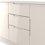 Henshaw Cashmere 3 Drawer Extra Large Sideboard from Roseland Furniture