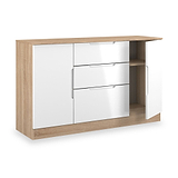 Henshaw 3 Drawer XL Sideboard White Oak from Roseland Furniture