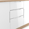Henshaw 3 Drawer XL Sideboard White Oak from Roseland Furniture