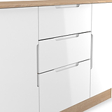 Henshaw 3 Drawer XL Sideboard White Oak from Roseland Furniture