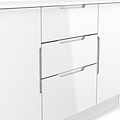 Henshaw 3 Drawer XL Sideboard White from Roseland Furniture
