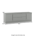 Henshaw Small TV Unit Dusk Grey from Roseland Furniture