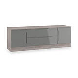 Henshaw Grey Oak Small TV Unit from Roseland Furniture