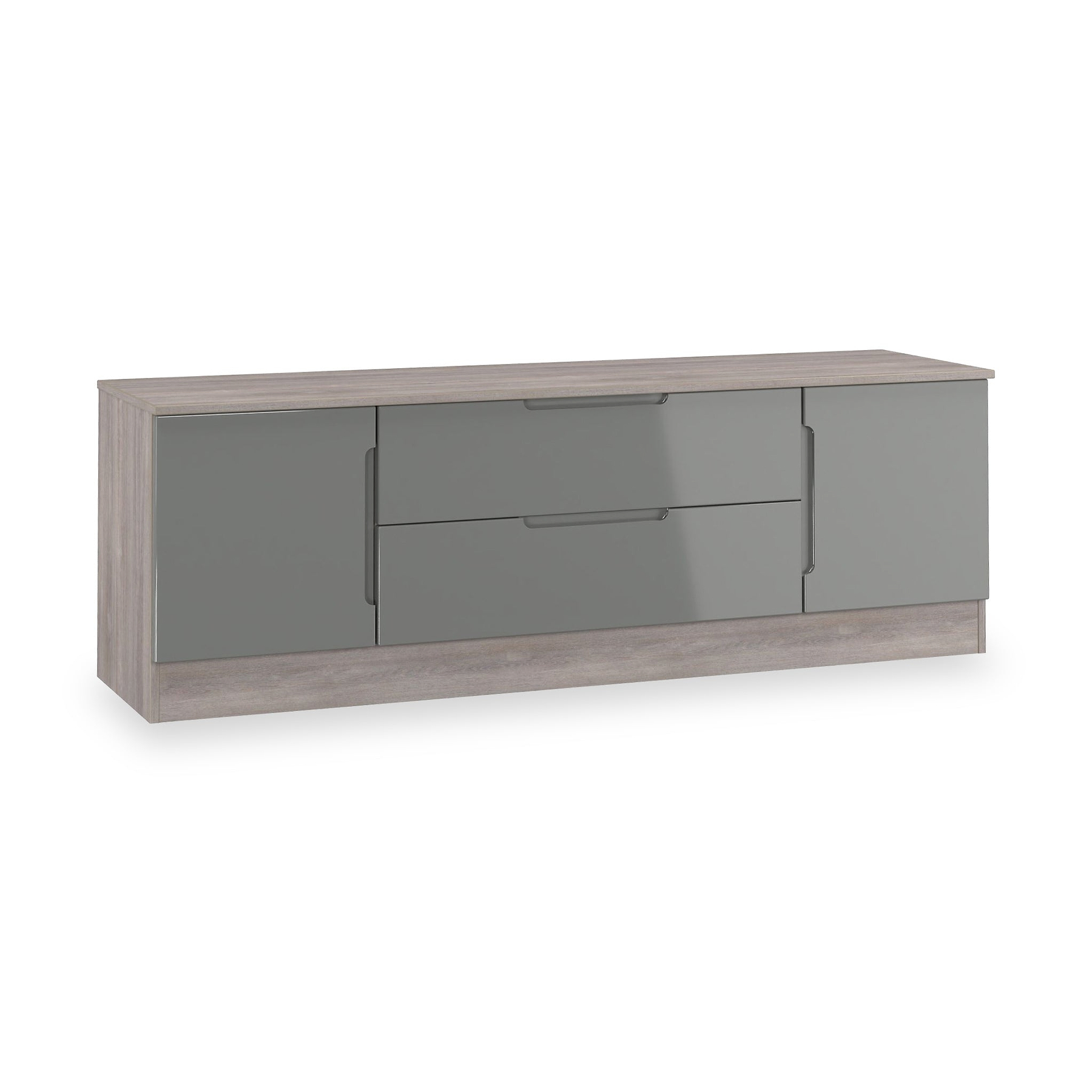 Henshaw Grey Oak Small TV Unit from Roseland Furniture