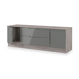Henshaw Grey Oak Small TV Unit from Roseland Furniture