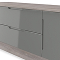 Henshaw Grey Oak Small TV Unit from Roseland Furniture