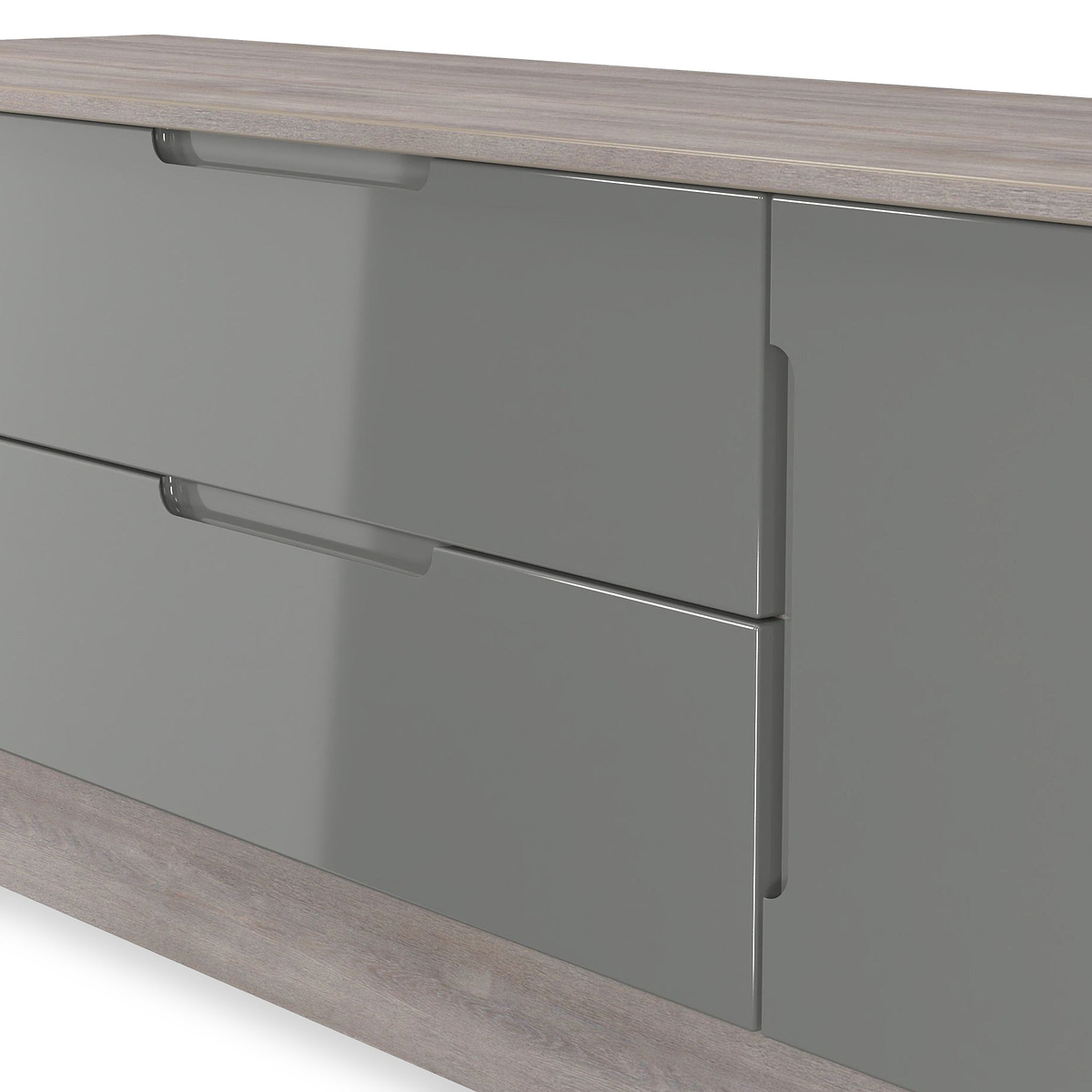 Henshaw Grey Oak Small TV Unit from Roseland Furniture