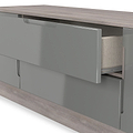 Henshaw Grey Oak Small TV Unit from Roseland Furniture