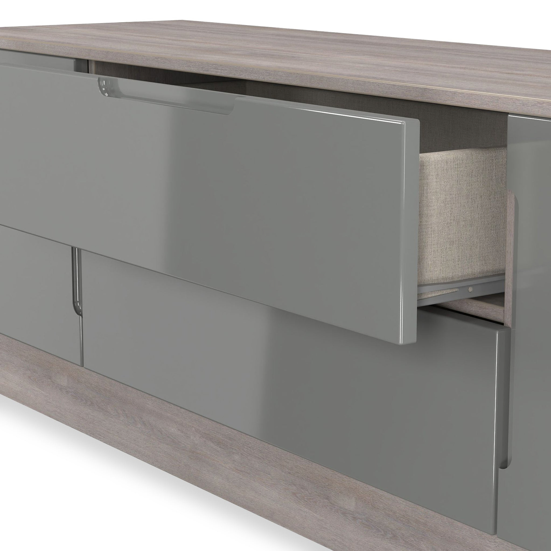 Henshaw Grey Oak Small TV Unit from Roseland Furniture