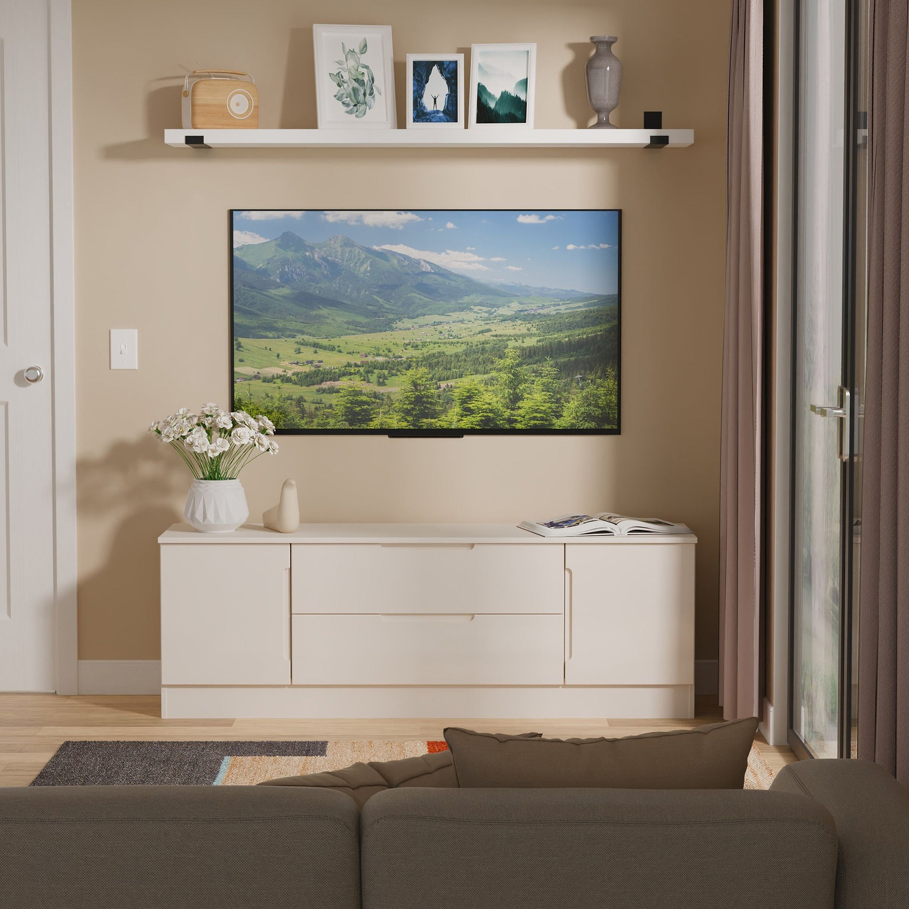 Henshaw Cashmere Small TV Unit from Roseland Furniture