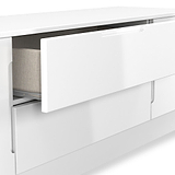 Henshaw Small TV Unit White from Roseland Furniture