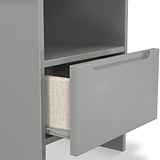 Henshaw 1 Drawer Lamp Table Dusk Grey from Roseland Furniture