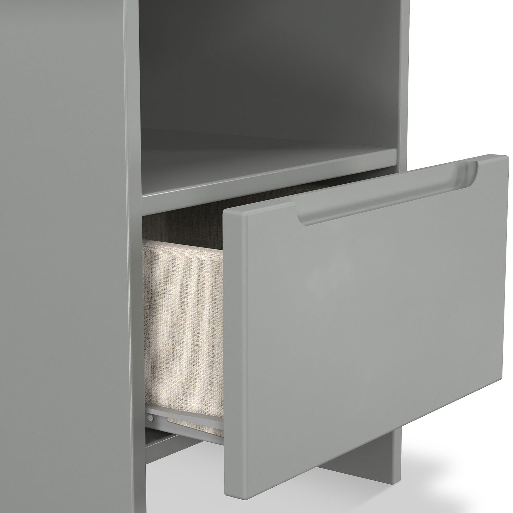 Henshaw 1 Drawer Lamp Table Dusk Grey from Roseland Furniture